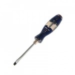 Отвертка SL 5,8х100мм (-) шлицевая, усиленная, ударная, п/ключ, двухком.ручка TUNDRA comfort